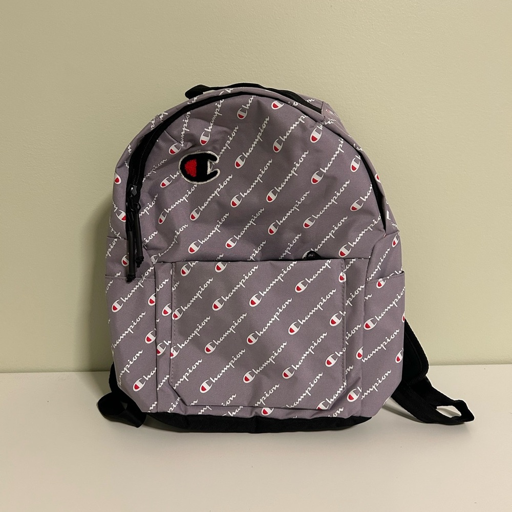 Urban Outfitters Champion Logo Patterned Purple/Grey Backpack